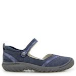 WOMENS RAVEN MARY JANE FLAT - NAVY