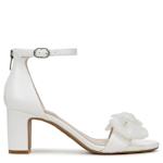 WOMENS FLORENCE BOW DRESS SANDAL - WHITE