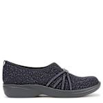 WOMENS NICHE KNIT SLIP ON SNEAKER - NAVY
