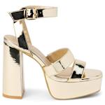 WOMENS SAVAGE PLATFORM SANDAL - GOLD