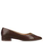 WOMENS CARMIN FLAT - CHOCOLATE