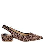 WOMENS MANGO FLAT - LEOPARD
