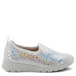 WOMENS ANISA SLIP ON SNEAKER - SILVER