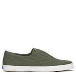 WOMENS CHAMPION TWILL SLIP ON SNEAKER - OLIVE