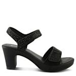 WOMENS SHINE DRESS SANDAL - BLACK