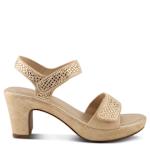WOMENS SHINE DRESS SANDAL - GOLD