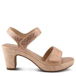 WOMENS SHINE DRESS SANDAL - ROSE GOLD