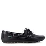 WOMENS ELANA BOAT SHOE - BLACK