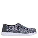 WOMENS WENDY STRETCH SPECKLE SLIP ON SNEAKER - BLACK