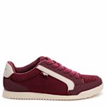 WOMENS BOLT SNEAKER - BURGUNDY