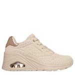 WOMENS UNO WEDGE SAFARI DAZE SNEAKER - OFF WHITE