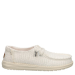 WOMENS WENDY FRAYED CANVAS SLIP ON SNEAKER - WHITE