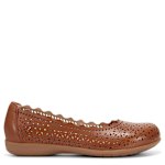 WOMENS BRIA FLAT - COGNAC