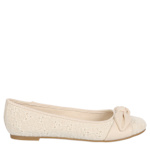 WOMENS DOTTY FLAT - IVORY