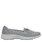 WOMENS NEW COOL SLIP ON SNEAKER - GREY