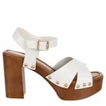 WOMENS OAKLEE PLATFORM SANDAL - WHITE