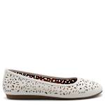 WOMENS CHALE FLAT - WHITE