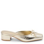 WOMENS GENEVA MULE - GOLD