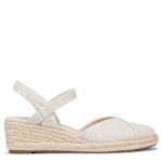 WOMENS PILAR ESPADRILLE WEDGE SANDAL - BONE