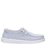 WOMENS WENDY STRETCH JERSEY SLIP ON SNEAKER - PALE GREY