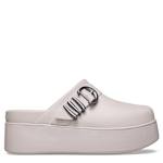 WOMENS DYLAN PLATFORM BOHO BUCKLE CLOG - BEIGE
