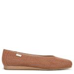 WOMENS VIOLET FLAT - BROWN