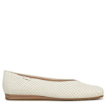 WOMENS VIOLET FLAT - OFF WHITE
