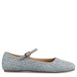 WOMENS CARRIE MARY JANE FLAT - DENIM