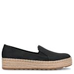 WOMENS CATALINA ESPADRILLE SLIP-ON - BLACK