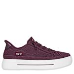 WOMENS SLIP-INS BOBS SOCIAL SLIP ON SNEAKER - BURGUNDY