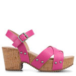 WOMENS VALENTINA PLATFORM SANDAL - BRIGHT PINK