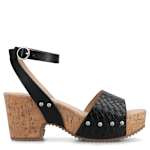 WOMENS VANESSA PLATFORM SANDAL - BLACK
