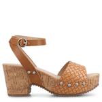 WOMENS VANESSA PLATFORM SANDAL - TAN