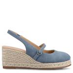 WOMENS ASMYNA ESPADRILLE WEDGE SANDAL - DENIM