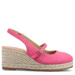 WOMENS ASMYNA ESPADRILLE WEDGE SANDAL - BRIGHT PINK