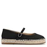 WOMENS KENZIE ESPADRILLE MARY JANE FLAT SANDAL - BLACK
