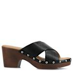 WOMENS SILVANA CLOG SANDAL - BLACK
