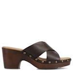 WOMENS SILVANA CLOG SANDAL - CHOCOLATE
