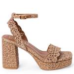 WOMENS MAIDEN PLATFORM SANDAL - BROWN