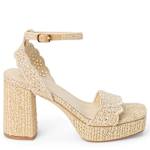 WOMENS MAIDEN PLATFORM SANDAL - NATURAL