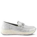 WOMENS DEMONTE MOCCASIN LOAFER - SILVER