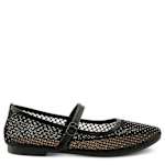 WOMENS SHARKEY FLAT - BLACK