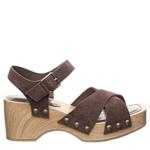 WOMENS COLETTE PLATFORM SANDAL - BROWN