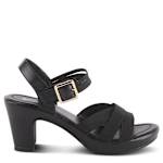 WOMENS NEESA STRETCH DRESS SANDAL - BLACK