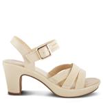 WOMENS NEESA STRETCH DRESS SANDAL - BEIGE