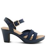 WOMENS NEESA STRETCH DRESS SANDAL - NAVY