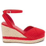 WOMENS BECCA ESPADRILLE WEDGE - RED