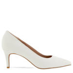 WOMENS BISSHA LOW DRESS PUMP - WHITE