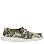 WOMENS WENDY ESSENTIAL CAMO SLIP ON SNEAKER - GREEN