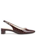 WOMENS LORENA PUMP - DARK BROWN
